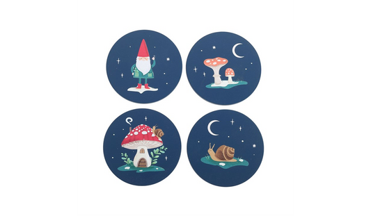 Gnome Sweet Gnome Coaster Set