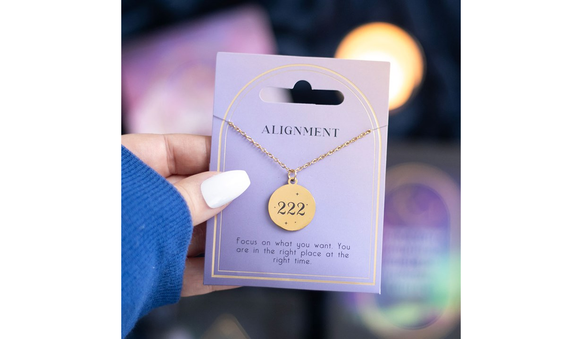 222 Angel Number Alignment Necklace