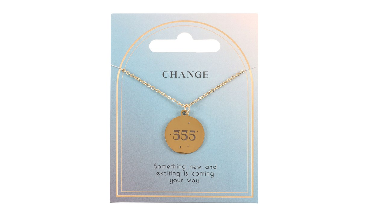 555 Angel Number Change Necklace