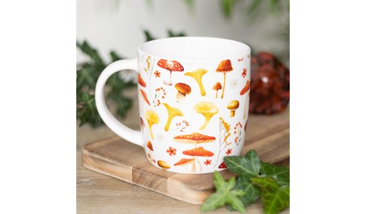 All Over Mushroom Print Mug