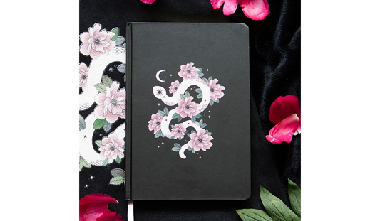 Floral Snake A5 Notebook