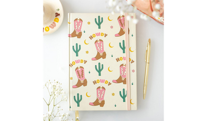 Cowboy Boot A5 Notebook with Sticker Sheet