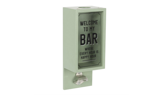 Green Garden Bar Bottle Opener Plaque