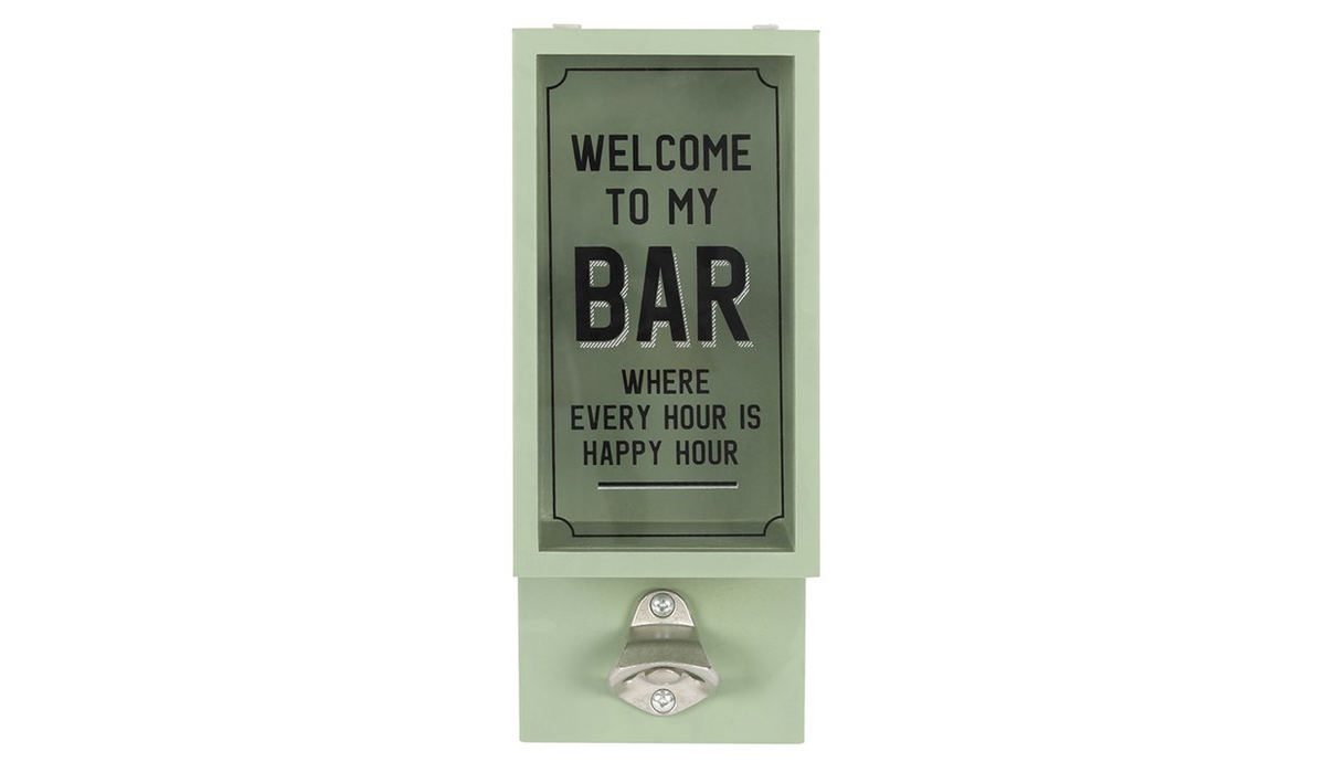 Green Garden Bar Bottle Opener Plaque