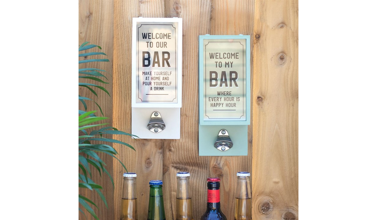 Green Garden Bar Bottle Opener Plaque