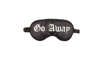 Go Away Gothic Satin Sleep Mask