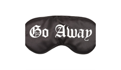 Go Away Gothic Satin Sleep Mask