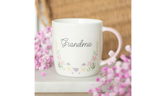 Grandma Pastel Floral Mug