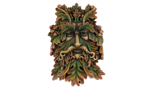 Green Man Face Plaque