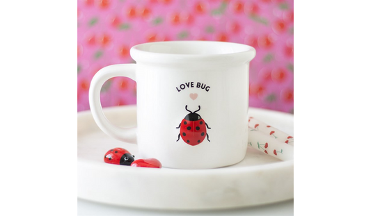 Love Bug Mug with 3D Ladybird