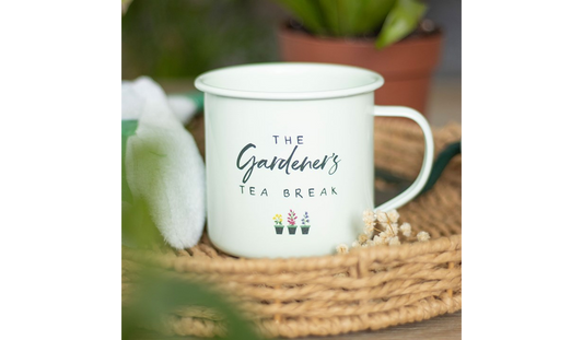 Gardener's Tea Break Enamel Mug