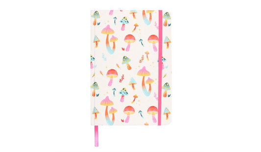 Funky Fungi Mushroom Print A5 Notebook