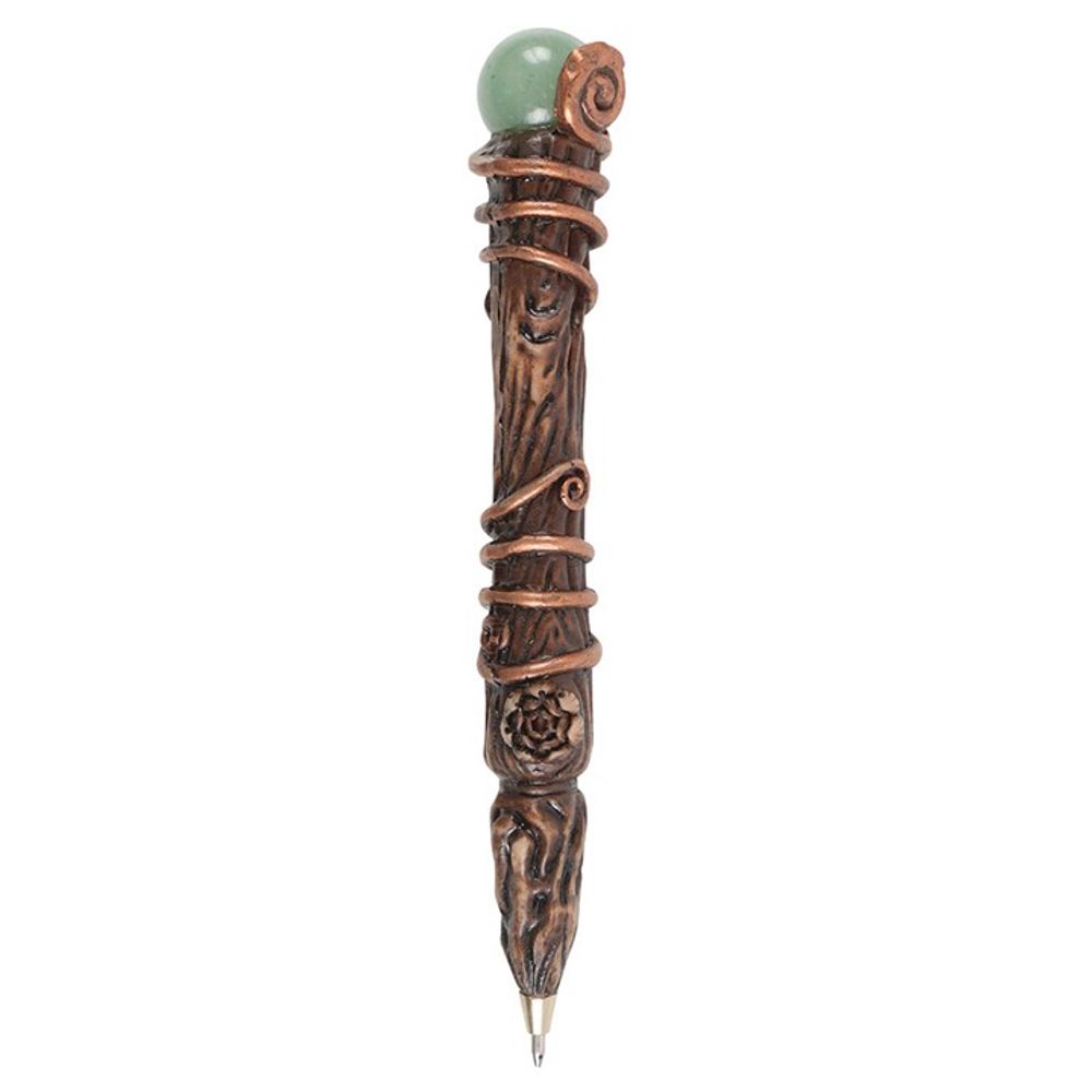 Abundance Green Aventurine Crystal Wand Pen