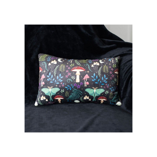 Rectangular Dark Forest Print Cushion